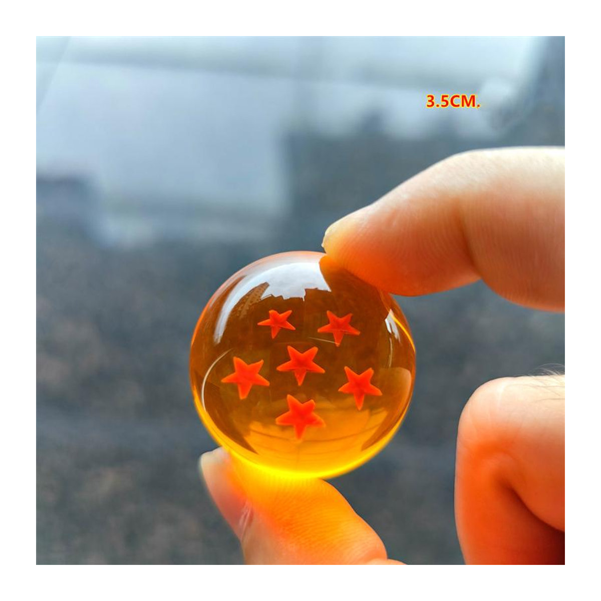Fashnics Dragon Ball Z 7 Sterne Kristallkugeln Set, 7 Stück orangefarbene Anime Figuren aus Kunstharz zur Dekoration - Bild 4