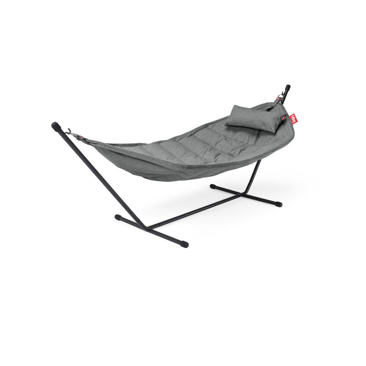 Fatboy Headdemock Hängematte Superb Deluxe mit Gestell, Kissen und Regenschutz in Grau - Bild 1