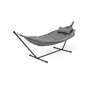 Fatboy Headdemock Hängematte Superb Deluxe mit Gestell, Kissen und Regenschutz in Grau