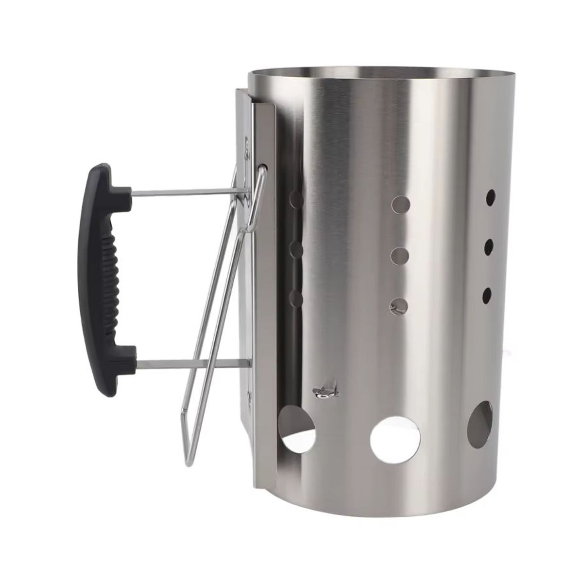 Fdit Kaminstarter aus Edelstahl für Grill und Camping, tragbarer Holzkohle-Starterfass - Bild 7