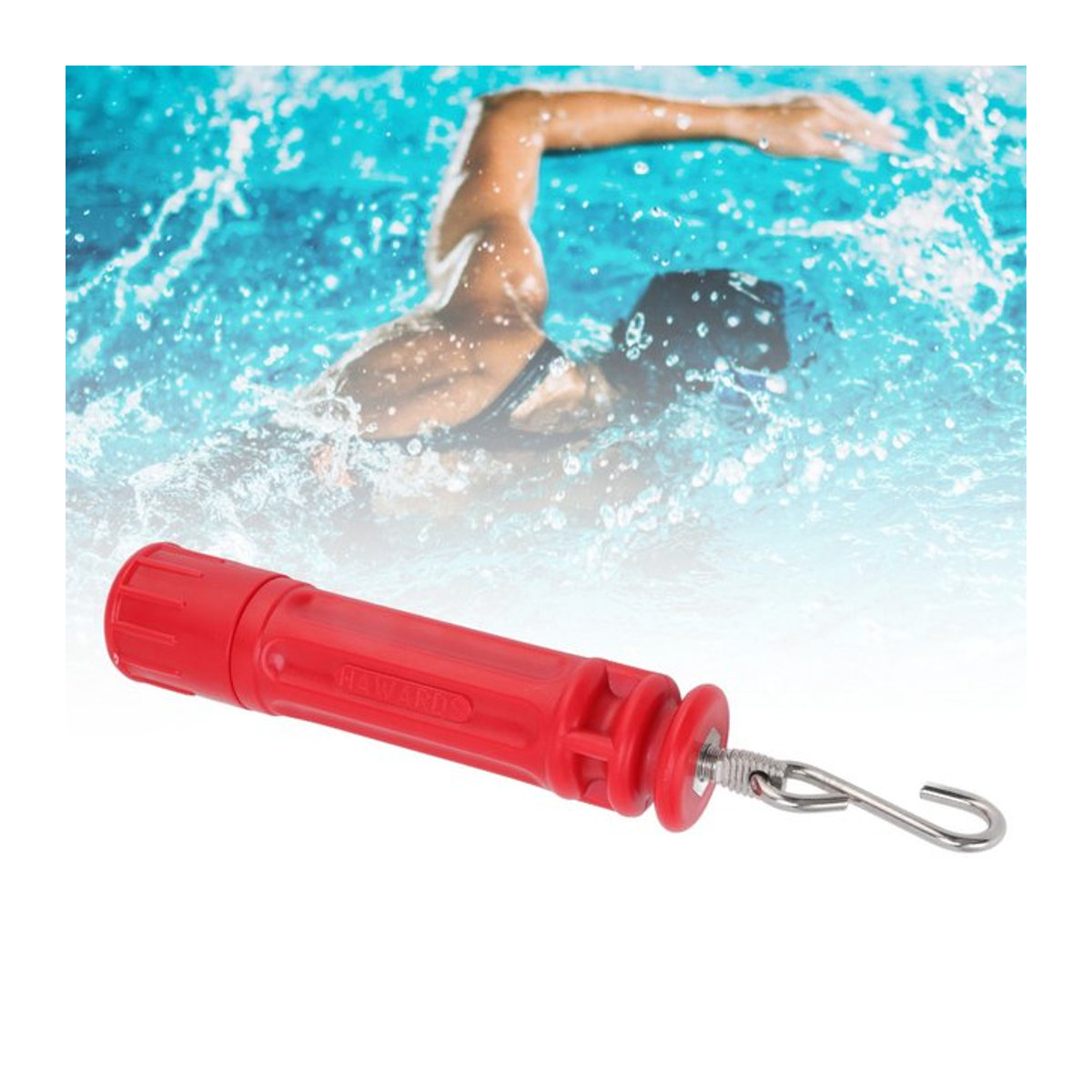 Fdit Lane Line Spanner aus Edelstahl in Rot für Schwimmbad-Leinen - Bild 1
