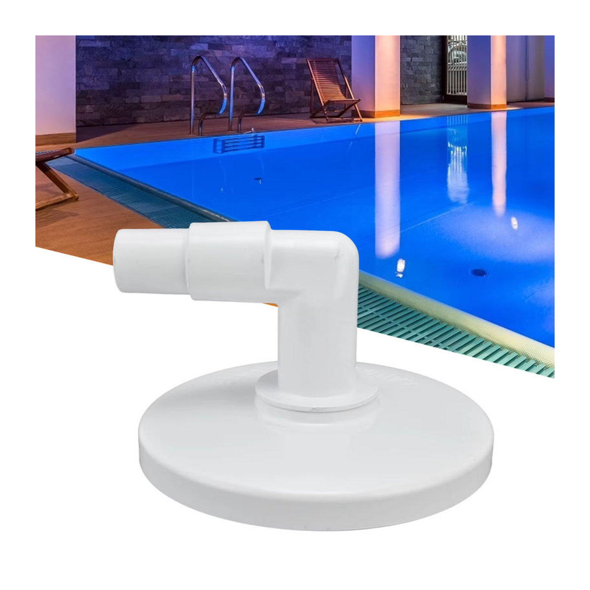Fdit Pool Skimmer Vakuumplatte aus Kunststoff mit 90 Grad Winkel in Weiß als Ersatz für Hayward - Bild 2