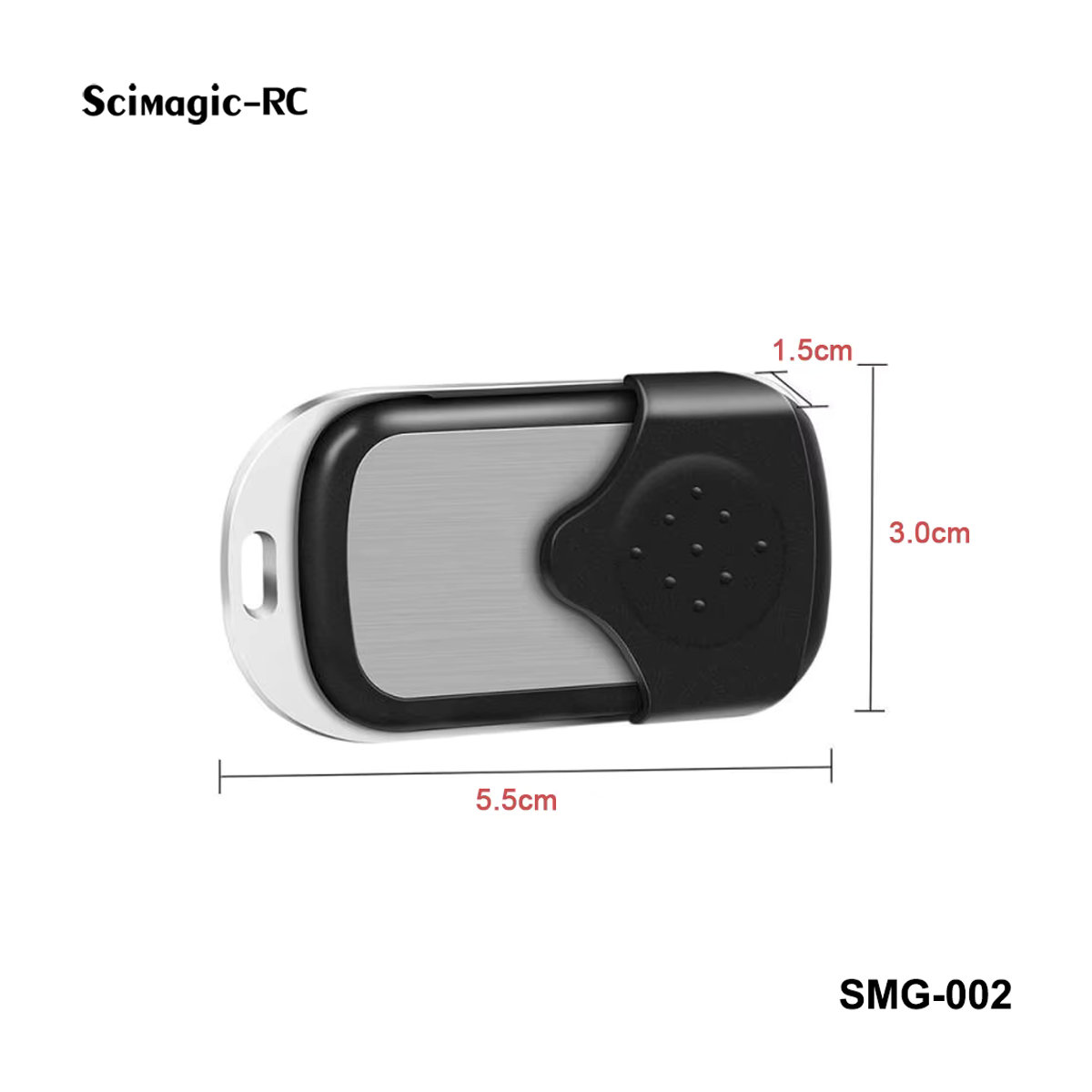 FDOITRAND Garagentor-Fernbedienung Handsender Schwarz mit 433,92 MHz Festcode für TS2DE TS4DE MPSTF2E MPSTF4E ER2C4ACD - Bild 5