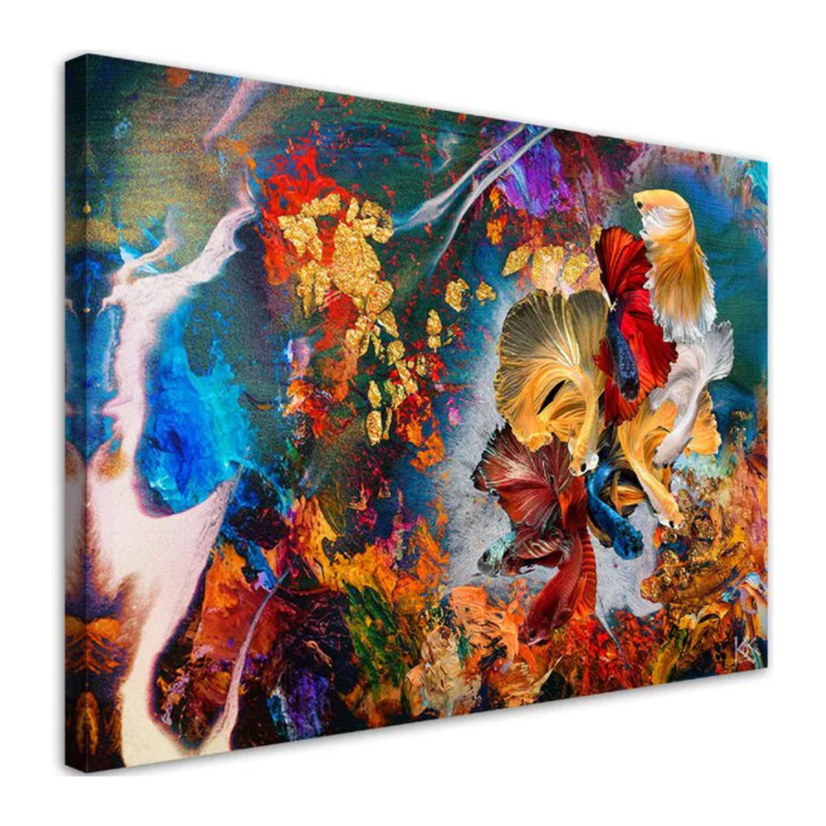Feeby Leinwand Abstrakt B: 60 cm, H: 40 cm, Mehrfarbig - Bild 1