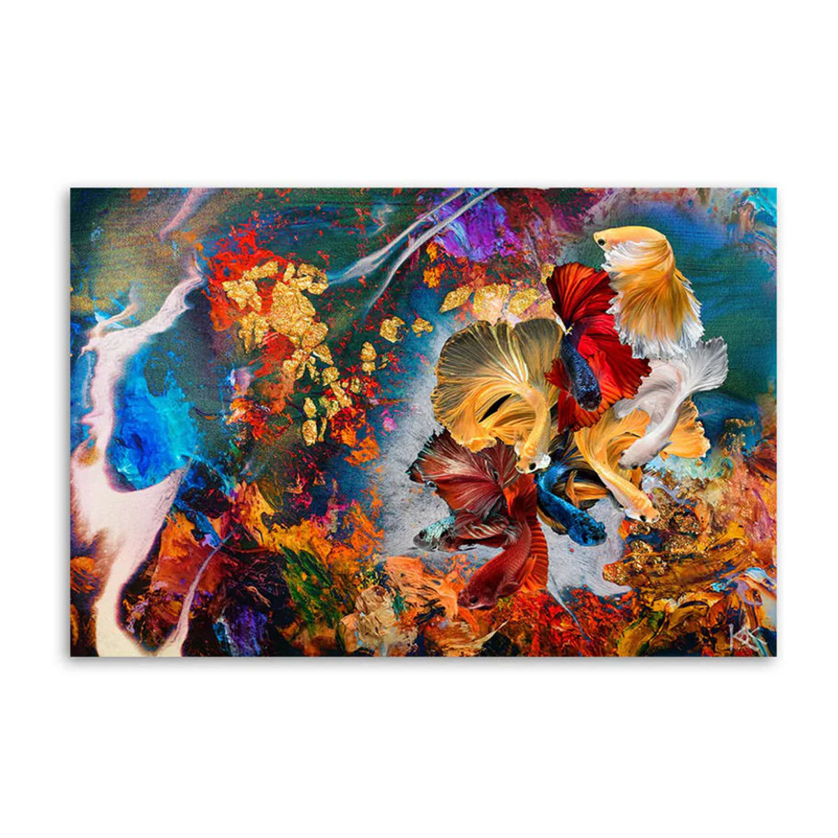 Feeby Leinwand Abstrakt B: 60 cm, H: 40 cm, Mehrfarbig - Bild 3