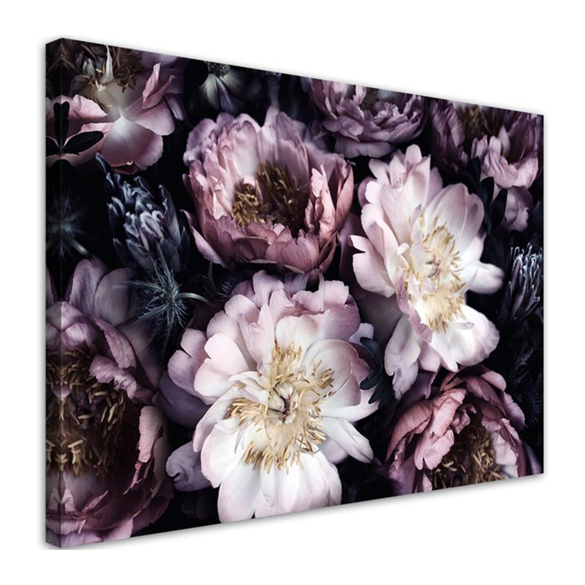 Feeby Leinwand Bouquet de fleurs Vintage Garden, lila, B: 60 cm, H: 40 cm - Bild 1