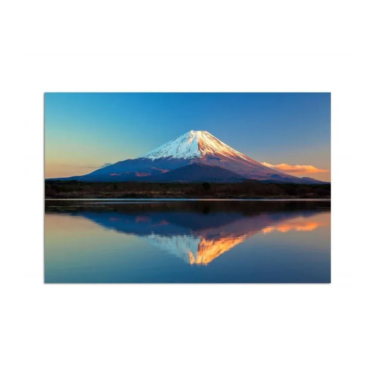 Feeby Leinwandbild Japanische Landschaft mit Mont Fuji in Blau, B: 60 cm, H: 40 cm - Bild 2