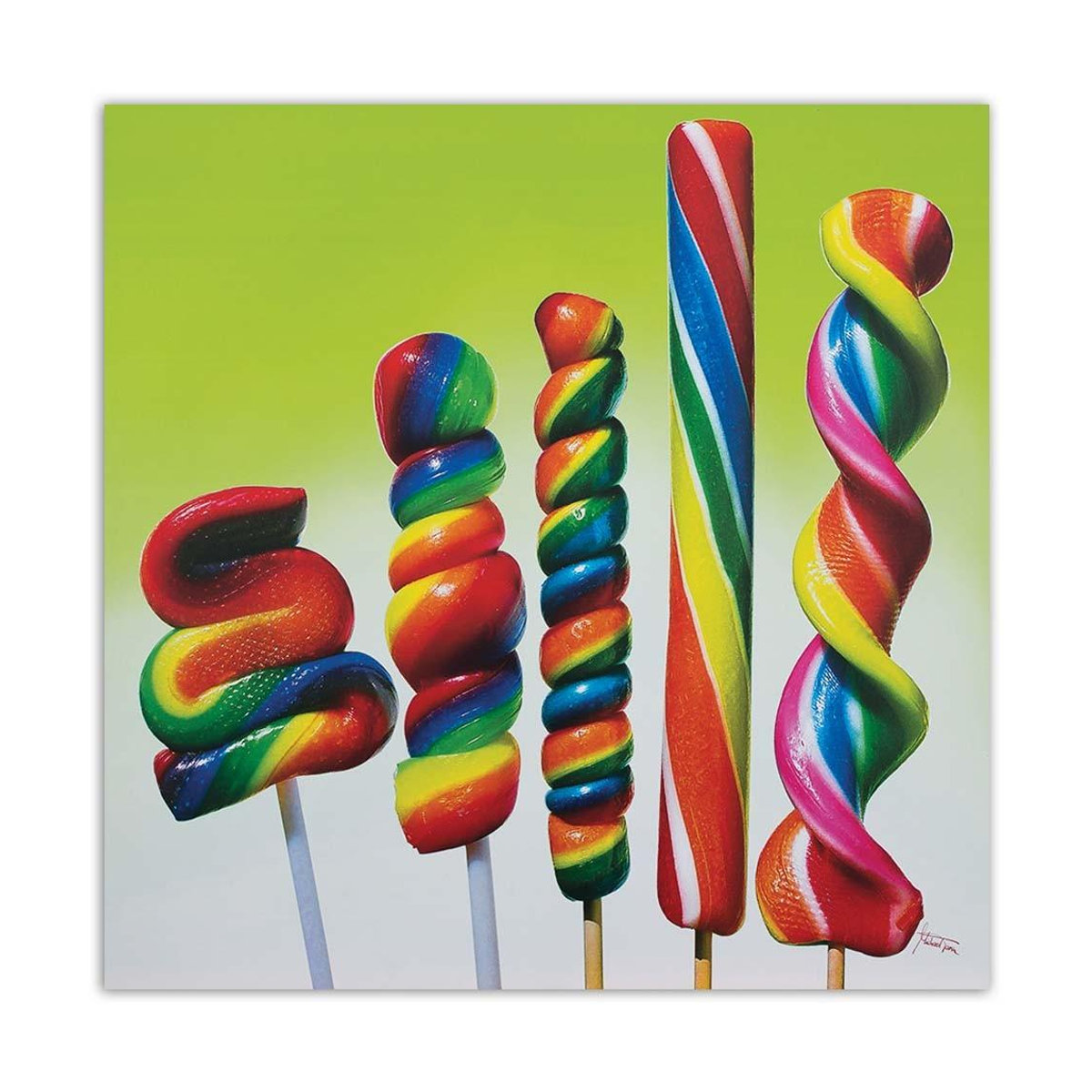 Feeby Leinwandbild Lollipop mehrfarbig B/H: 30 x 30 cm - Bild 3