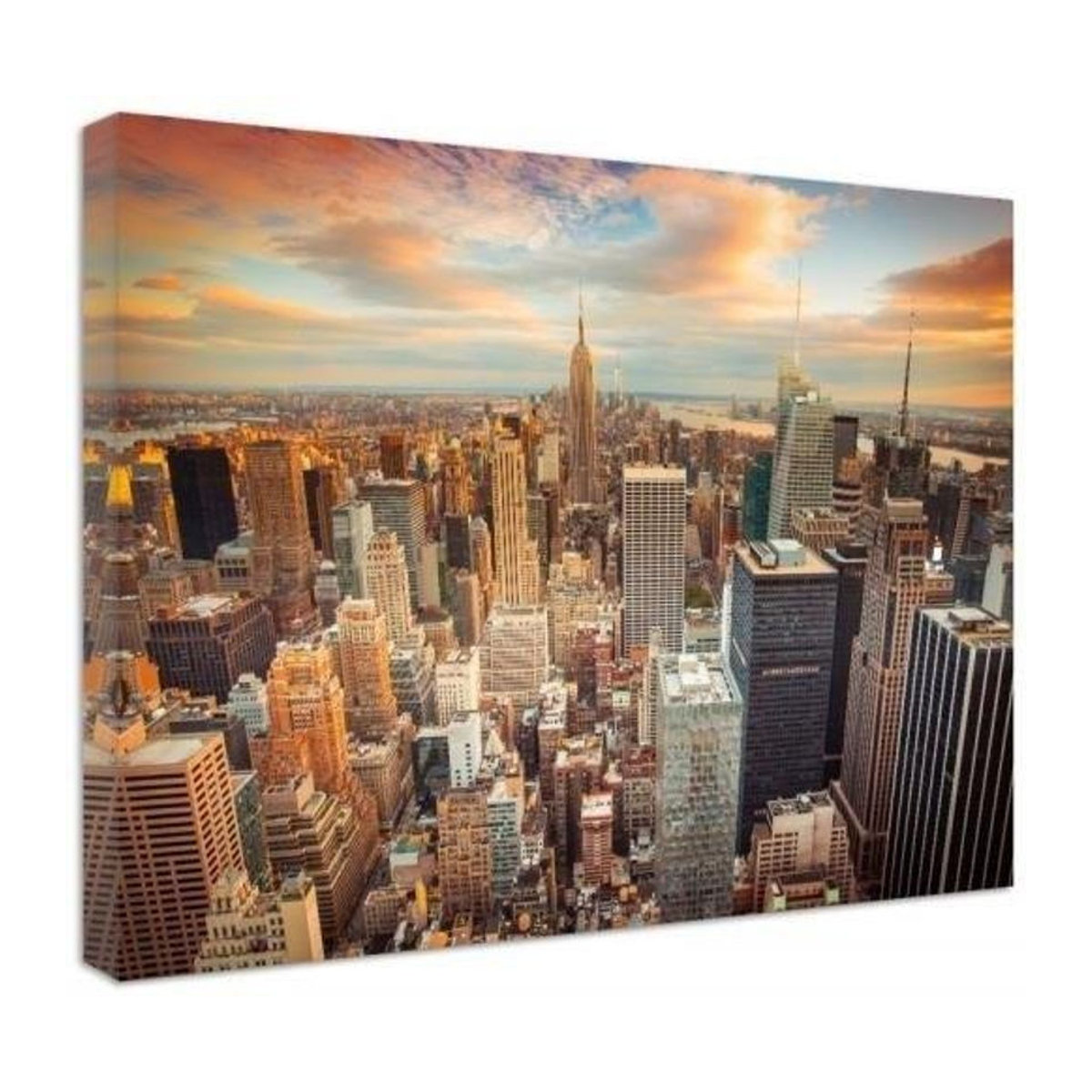 Feeby Leinwandbild New York City Panorama mehrfarbig B: 60 cm, H: 40 cm - Bild 1