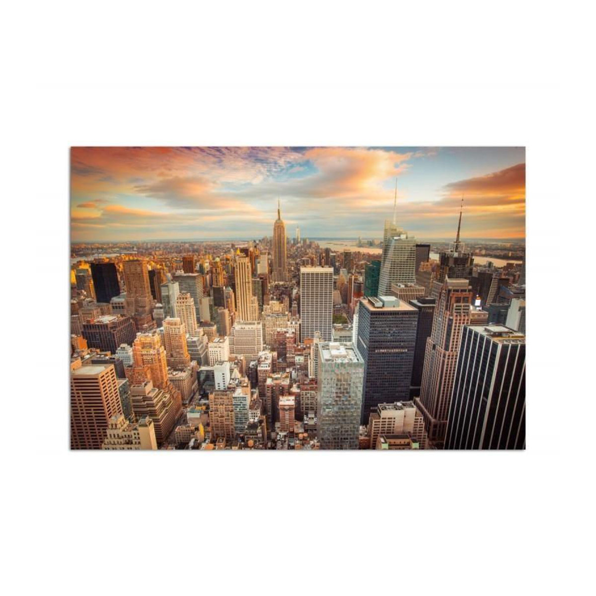 Feeby Leinwandbild New York City Panorama mehrfarbig B: 60 cm, H: 40 cm - Bild 3