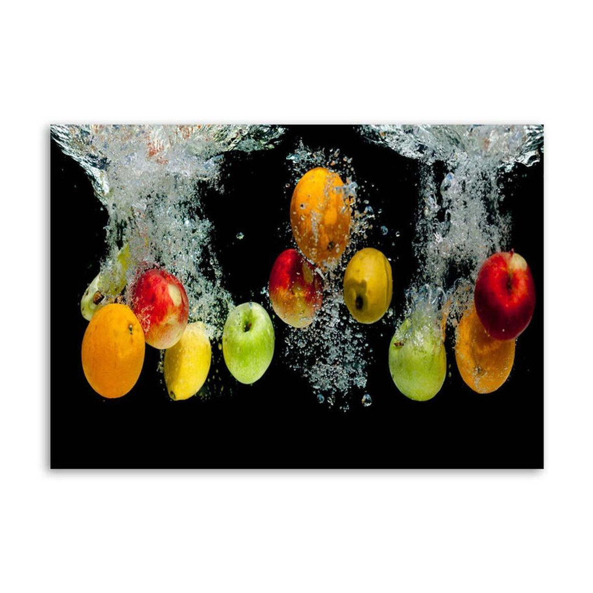 Feeby Leinwandbild Obst und Gemüse in Querformat, mehrfarbig, B: 60 cm, H: 40 cm - Bild 2