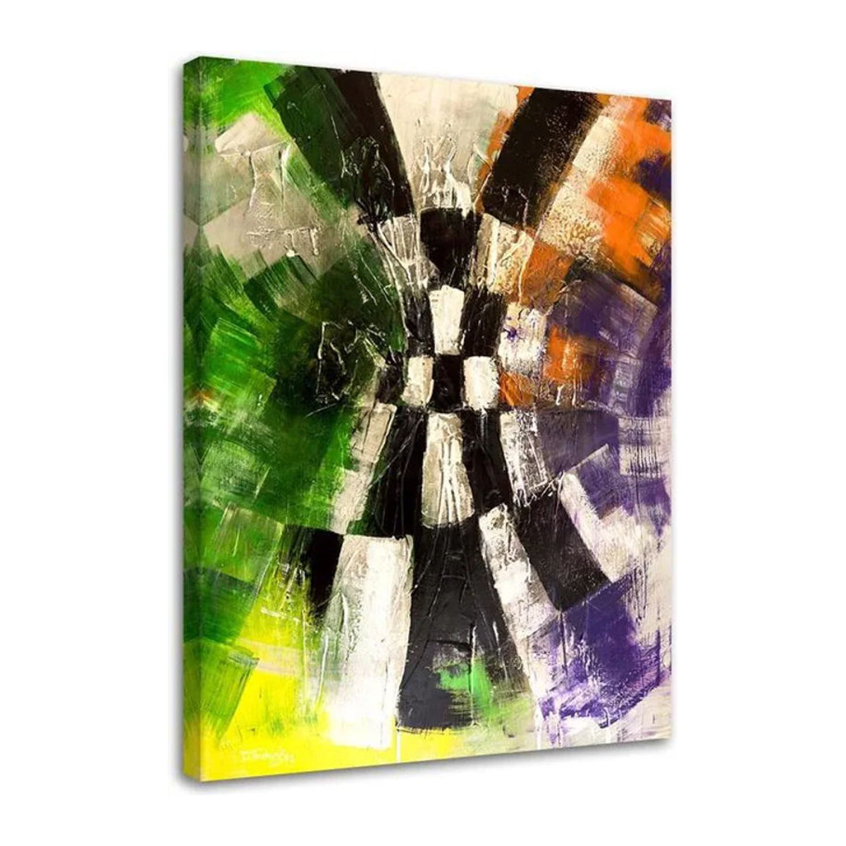 Feeby Leinwanddruck Abstrakt Modern Mehrfarbig Querformat B: 60 cm, H: 40 cm - Bild 1