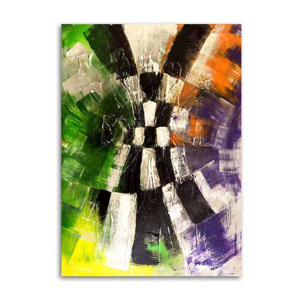 Feeby Leinwanddruck Abstrakt Modern Mehrfarbig Querformat B: 60 cm, H: 40 cm - Bild 2