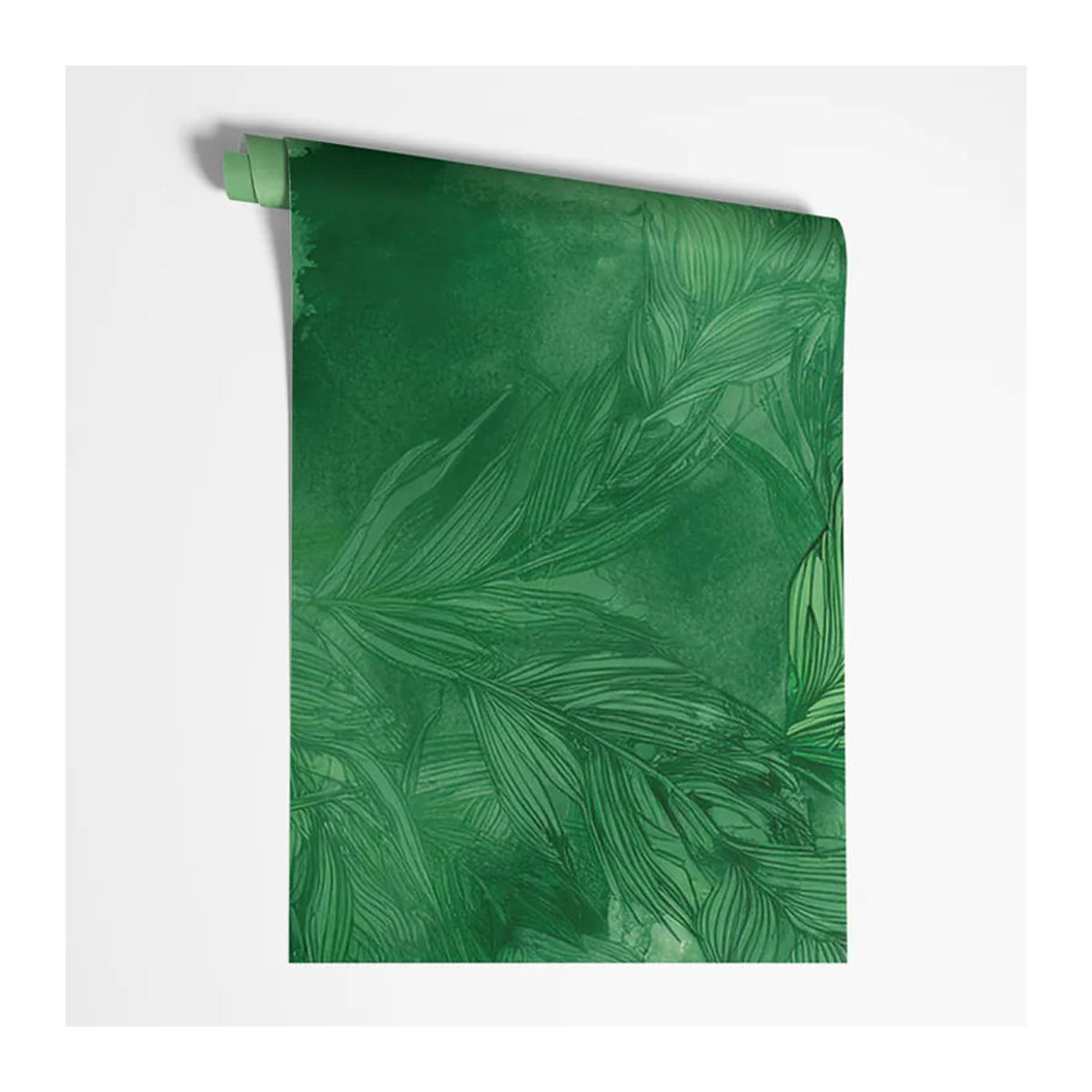 Feeby Wandbehang Natuur Botanica mit floralem Blumen- und Blättermuster in Grün, B: 100 cm, H: 70 cm - Bild 2