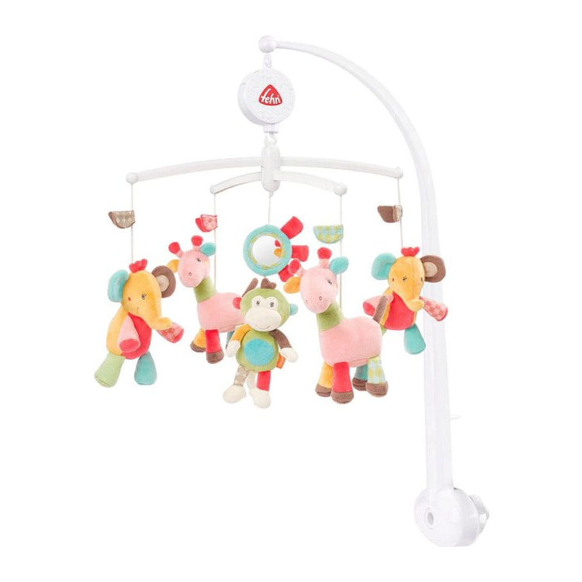 Fehn Musik-Mobile Safari Spieluhr mit bunten Stofftieren für dein Baby - Bild 3