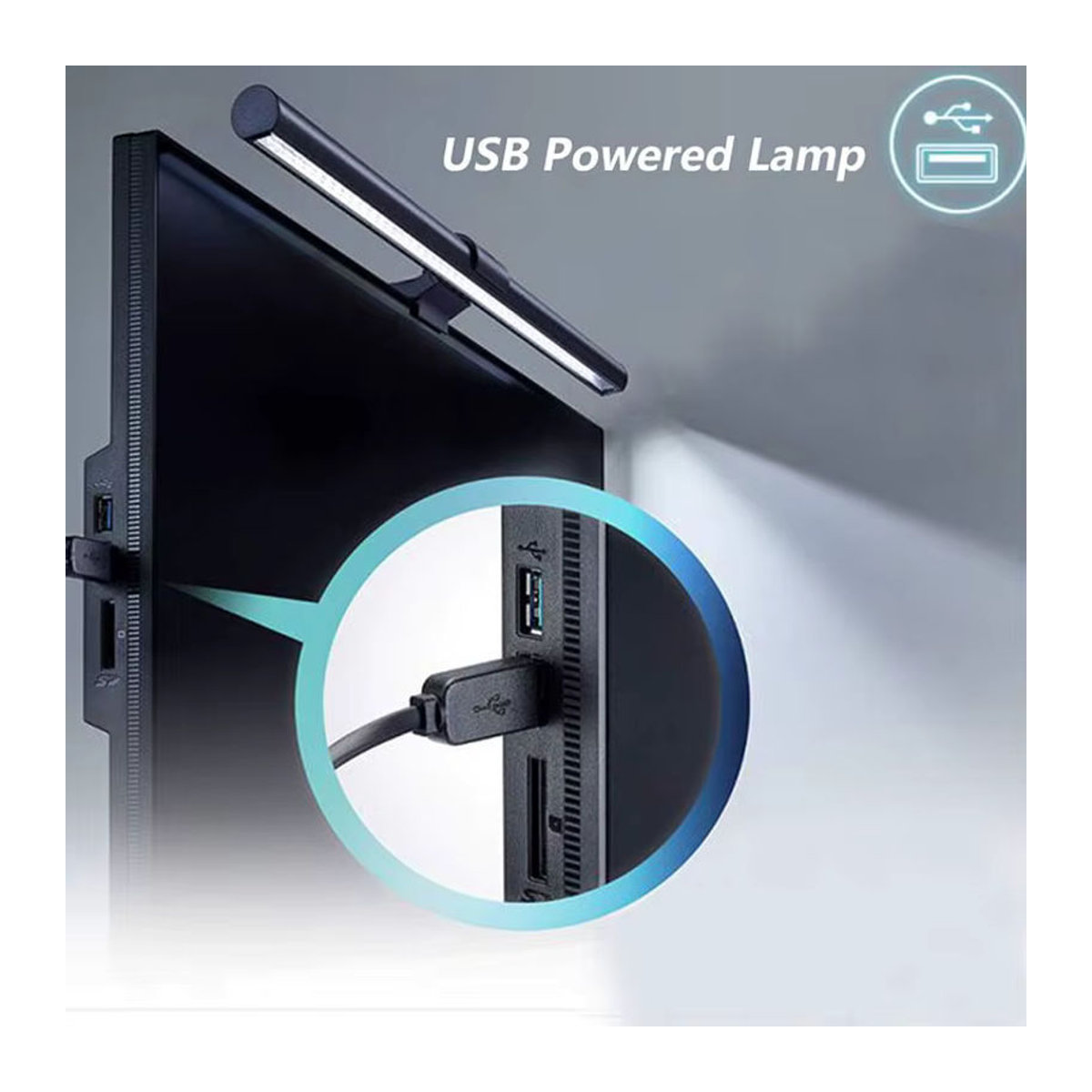 FEICAN CCT LED Monitor Lampe im minimalistischen Design für Computer, Gaming und Arbeit, Breite: 30 cm - Bild 3