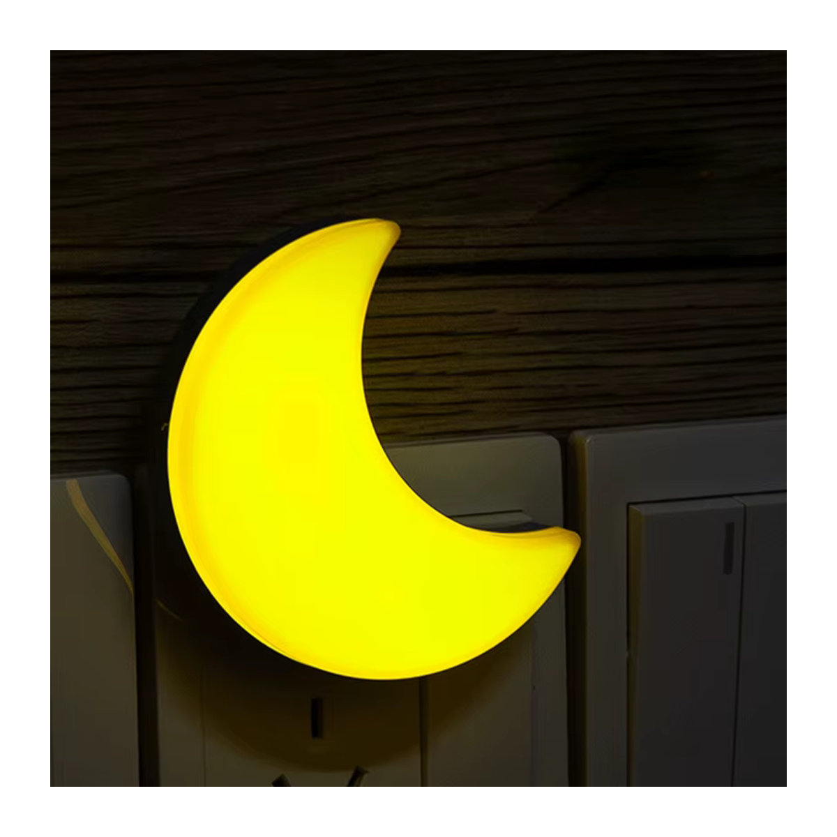 Feimefeiyou LED Mond Nachtlicht Wandlampe Bunt Minimalistisch für Kinderzimmer und Schlafzimmer - Bild 3