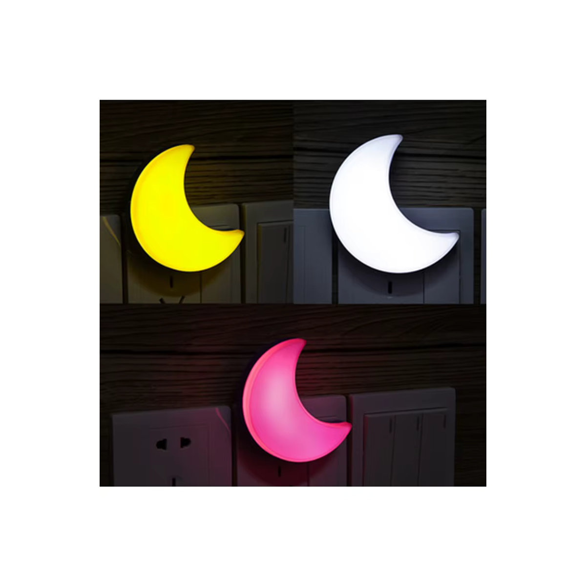 Feimefeiyou LED Mond Nachtlicht Wandlampe Bunt Minimalistisch für Kinderzimmer und Schlafzimmer - Bild 5