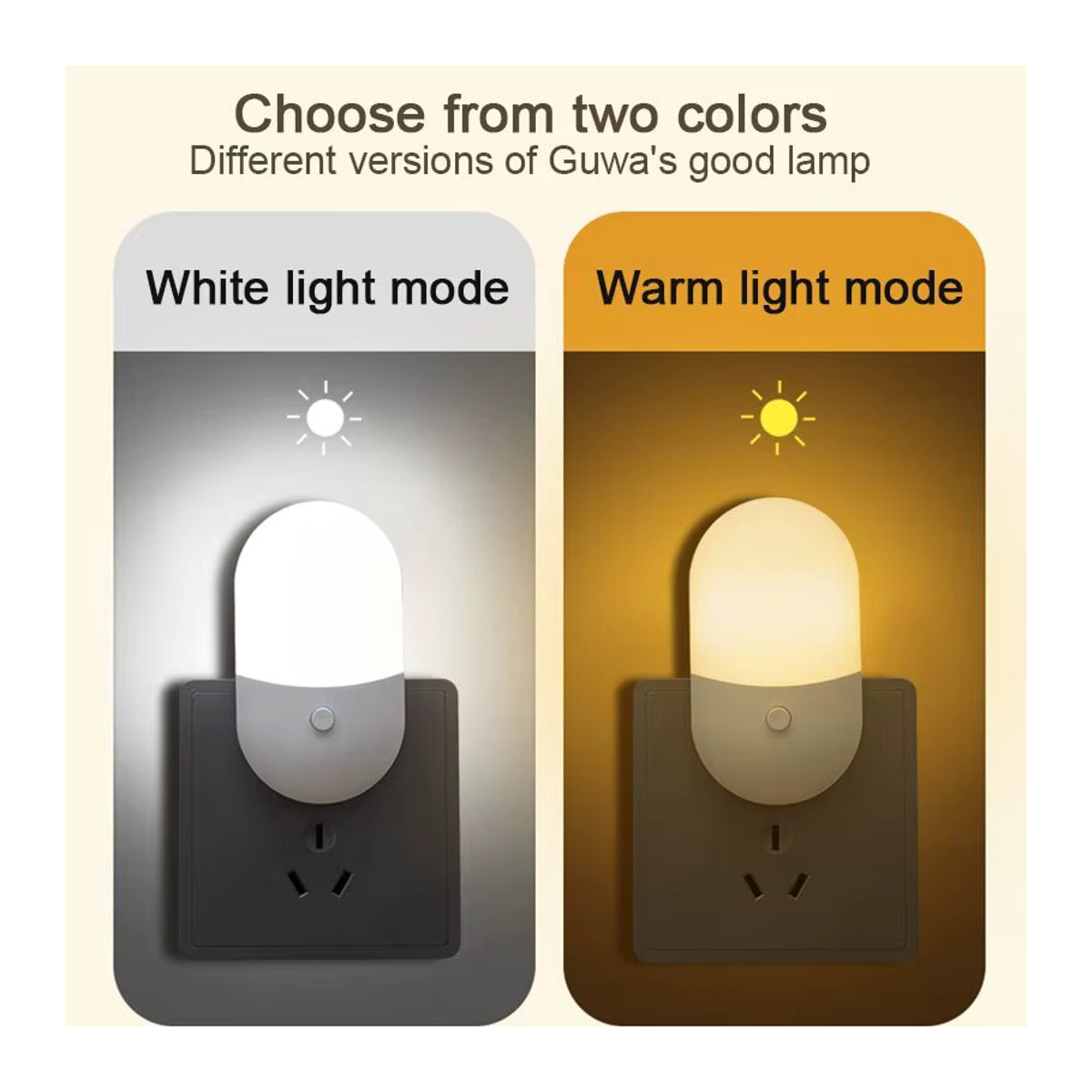 Feimefeiyou LED Nachtlicht in Weiß – Minimalistische Nachttischlampe für Schlafzimmer und Flur - Bild 3