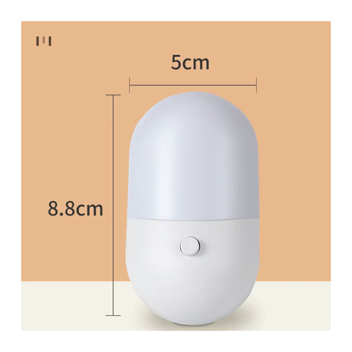 Feimefeiyou LED Nachtlicht in Weiß – Minimalistische Nachttischlampe für Schlafzimmer und Flur - Bild 6