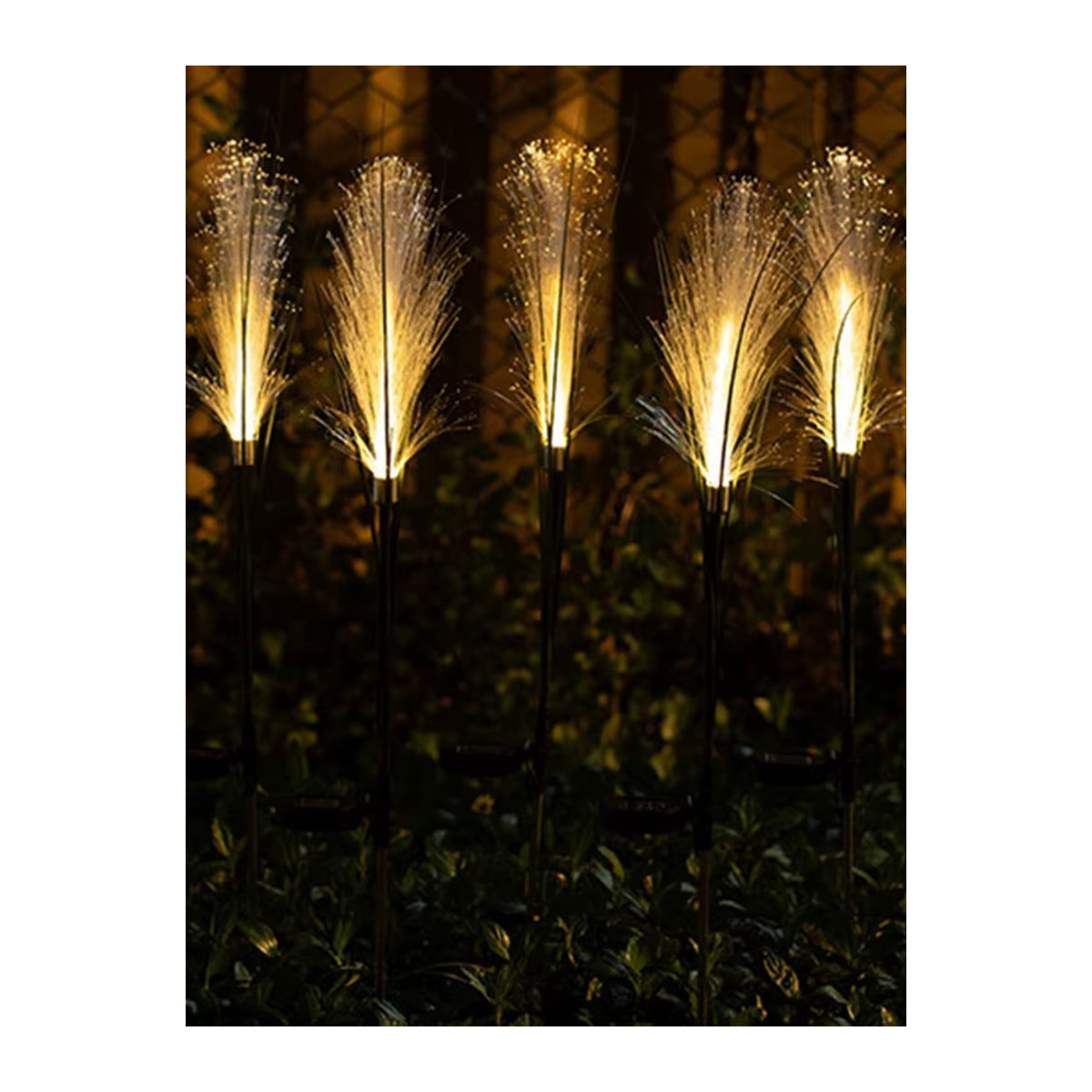 Feimefeiyou LED Solar Wegeleuchte Schwarz Wasserdicht für Garten und Hof - Bild 6