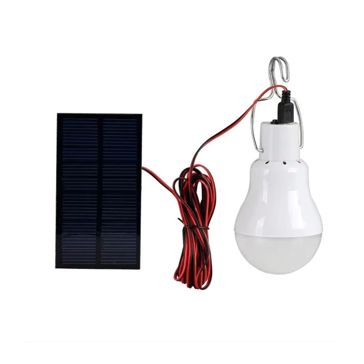 Feimefeiyou LED-Solarleuchte mit Haken in Weiß für Garten und Camping - Bild 6