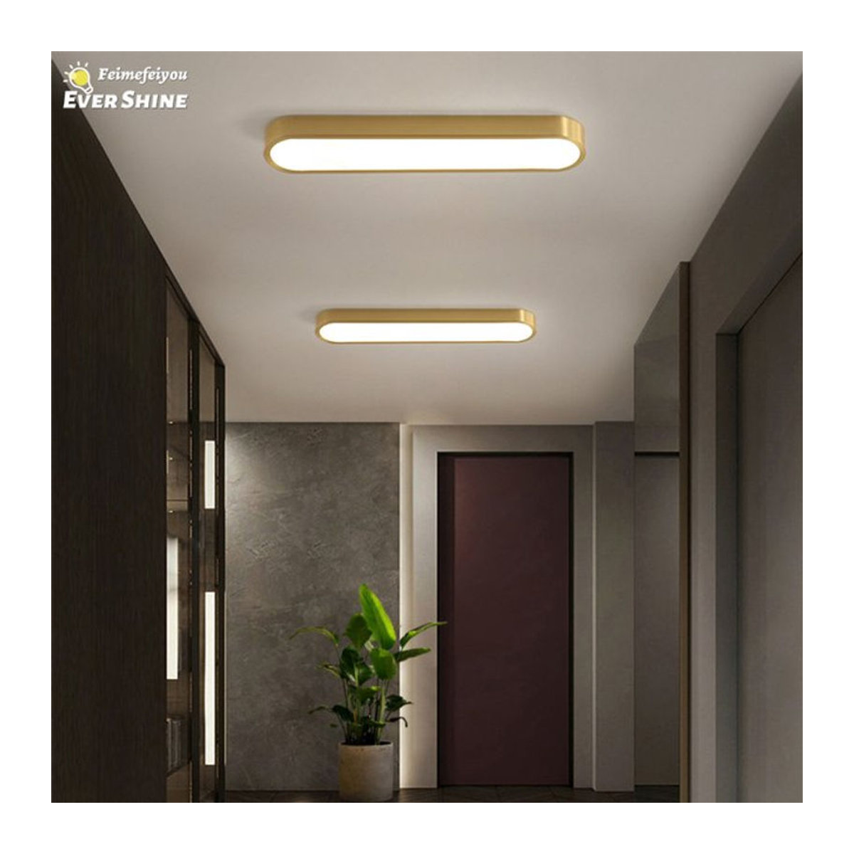 Feimefeiyou Skandinavische LED Deckenlampe aus Acryl für Wohnzimmer und Schlafzimmer - Bild 1