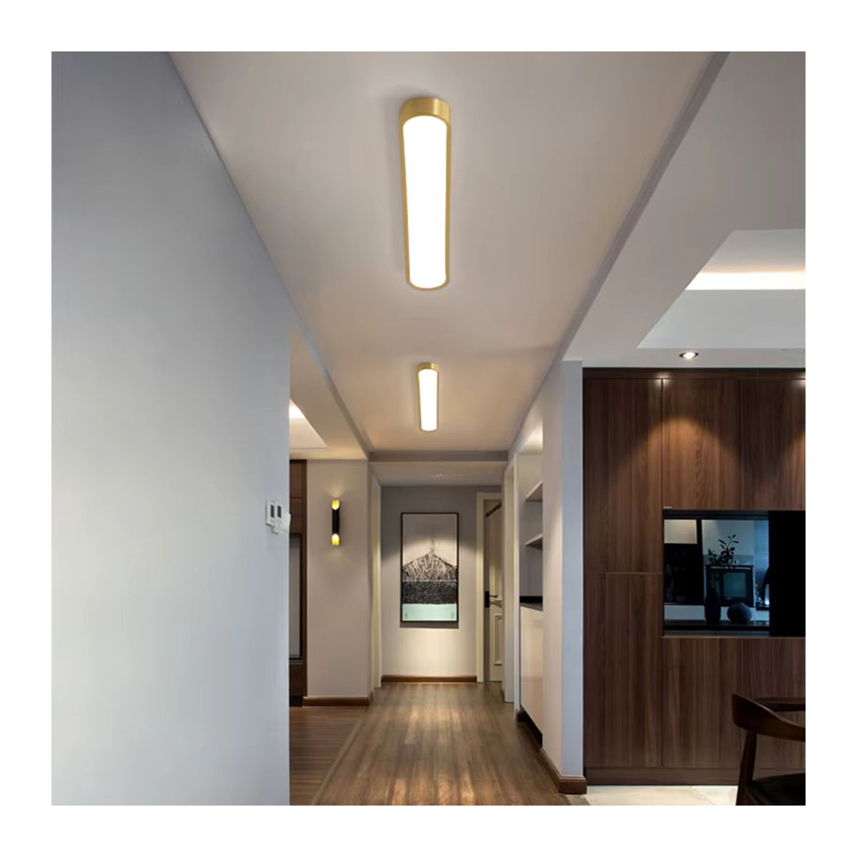 Feimefeiyou Skandinavische LED Deckenlampe aus Acryl für Wohnzimmer und Schlafzimmer - Bild 2