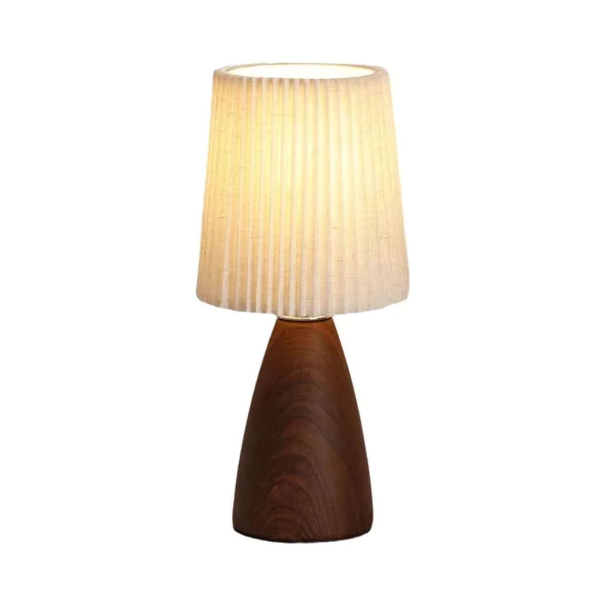 Feimefeiyou Skandinavische LED Tischlampe in Braun mit USB-Anschluss für Schlafzimmer und Arbeitszimmer - Bild 6