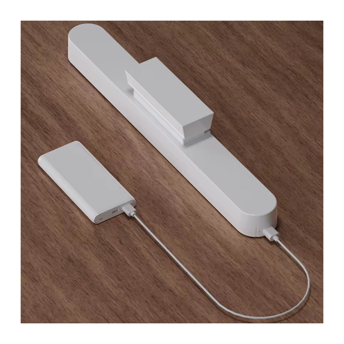 Feimefeiyou Wiederaufladbare LED Schreibtischlampe in Weiß, stufenlos dimmbares magnetisches USB-Nachtlicht im minimalistischen Design - Bild 6