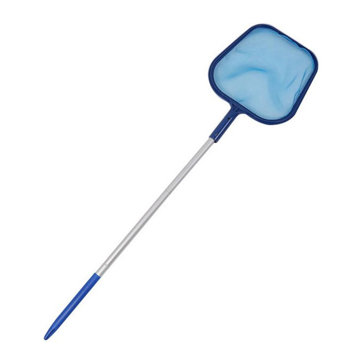 Feinmaschiges Schwimmbad-Fischernetz in Blau zur Reinigung von Pool und Rechen mit tiefem Beutel - Bild 1