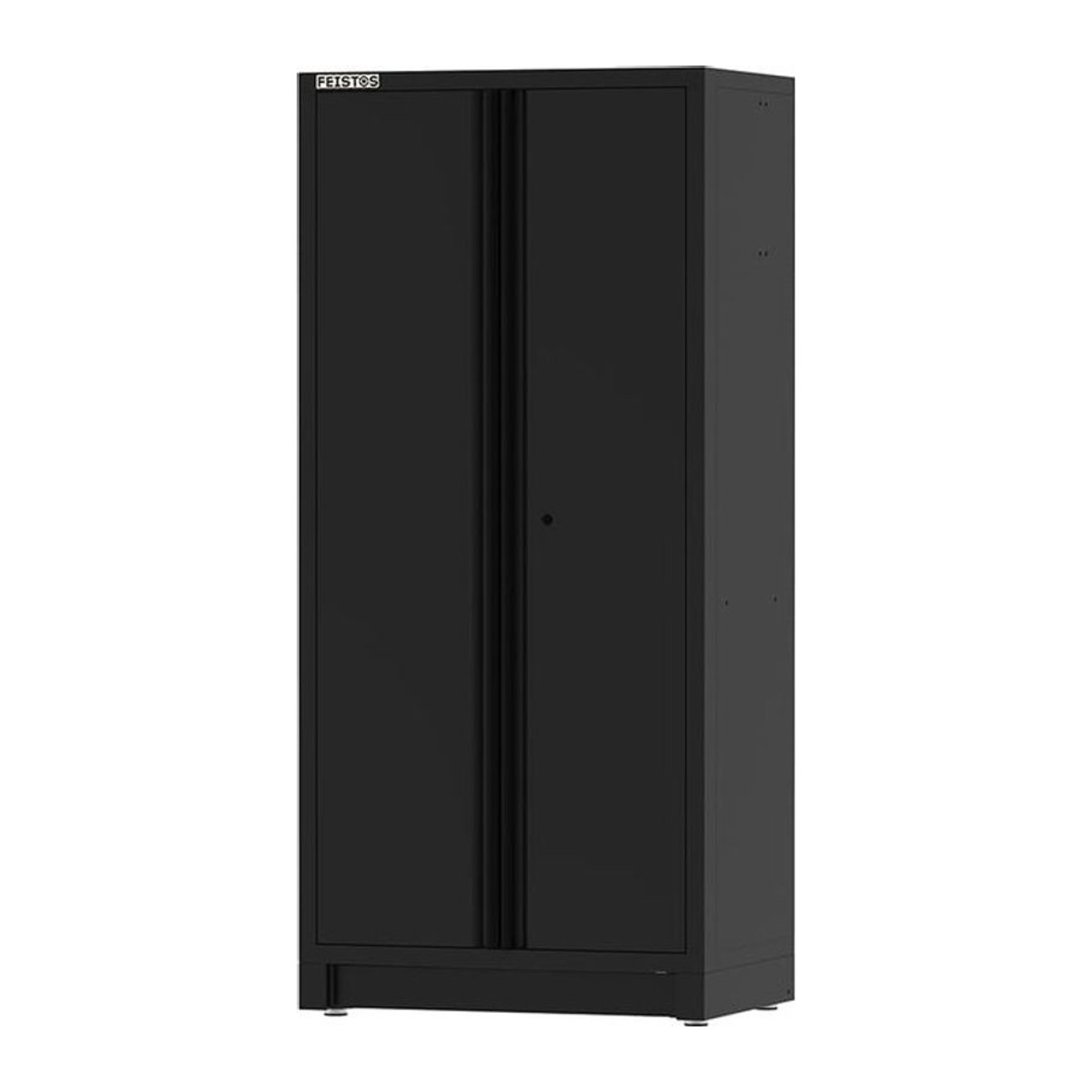 Feistos Hochschrank EOS Blackline Duo Vorratsschrank aus Metall in Schwarz, B/T/H: 92 x 61 x 200 cm - Bild 1