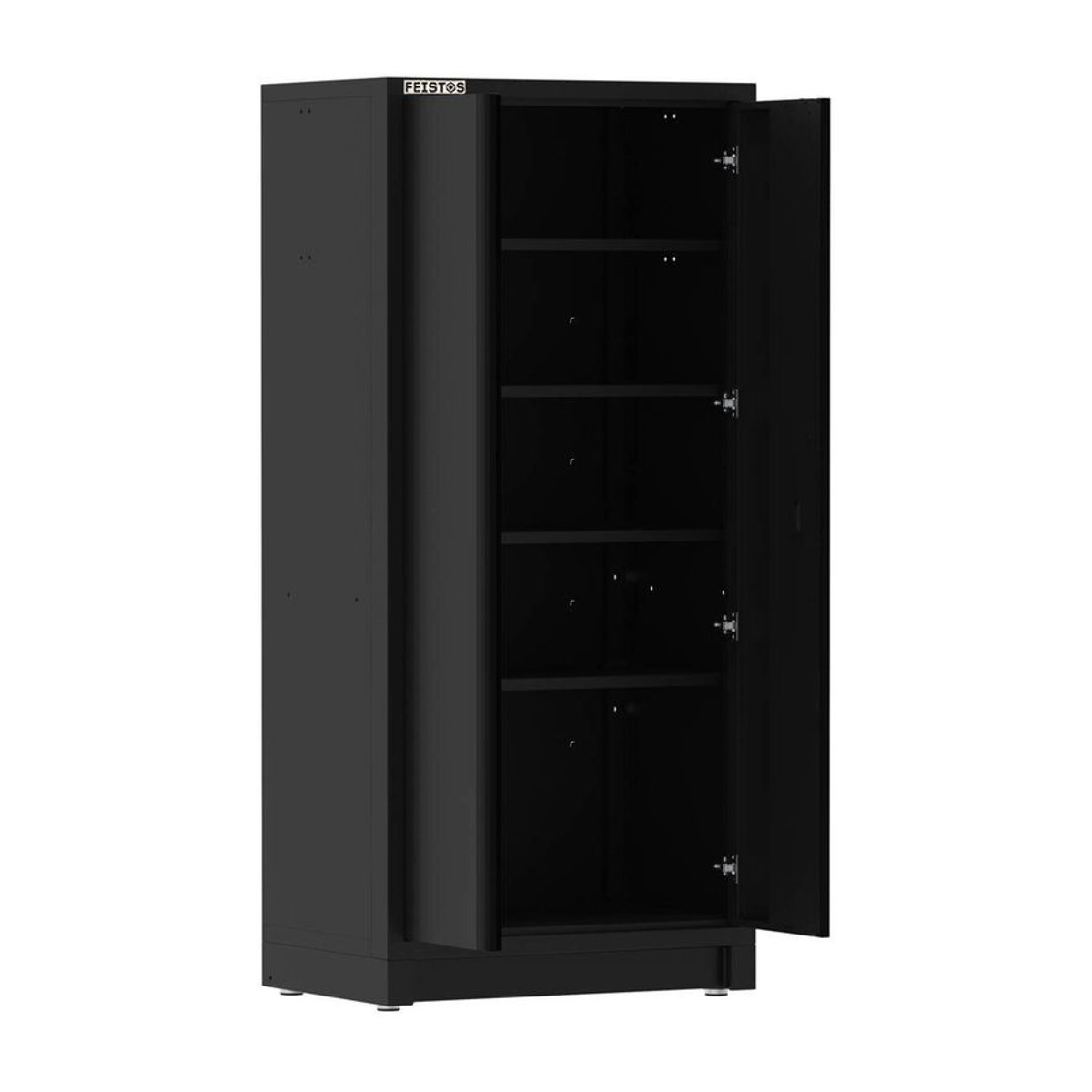 Feistos Hochschrank EOS Blackline Duo Vorratsschrank aus Metall in Schwarz, B/T/H: 92 x 61 x 200 cm - Bild 6