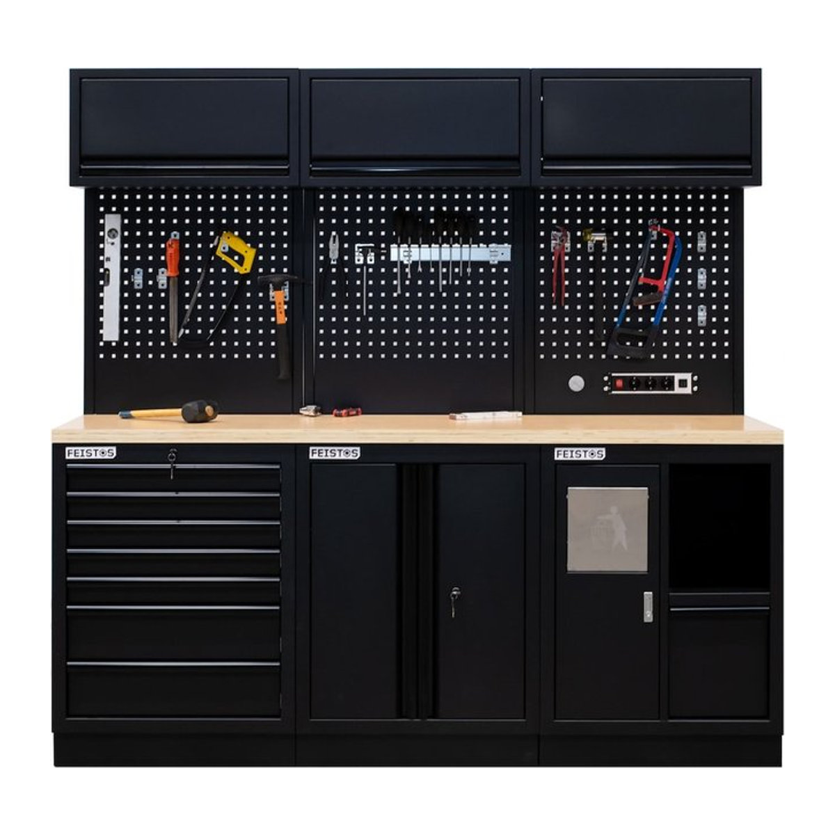 Feistos Werkzeugschrank EOS 11 Blackline Schwarz B/T/H: 204 x 61 x 200 cm - Bild 1