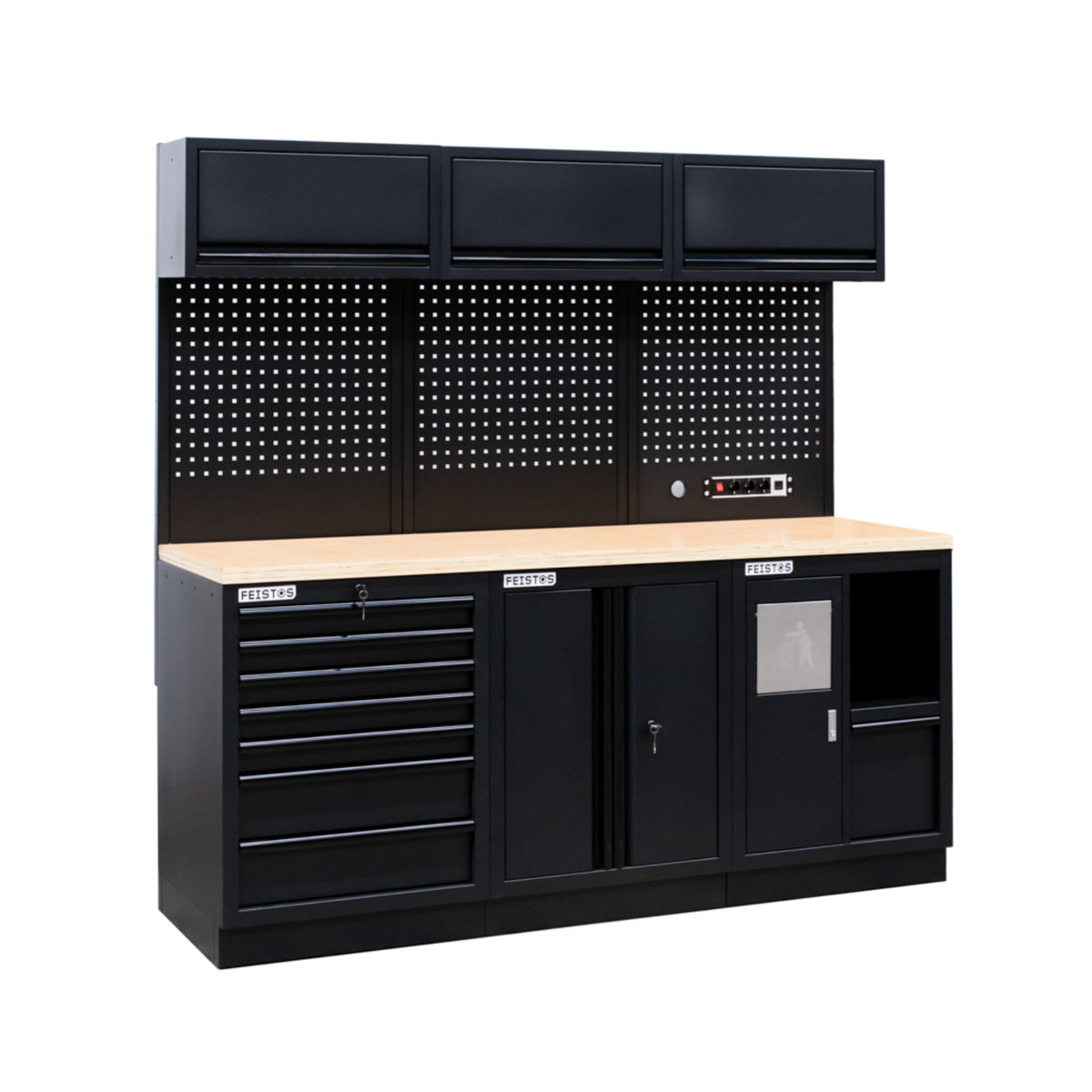Feistos Werkzeugschrank EOS 11 Blackline Schwarz B/T/H: 204 x 61 x 200 cm - Bild 2