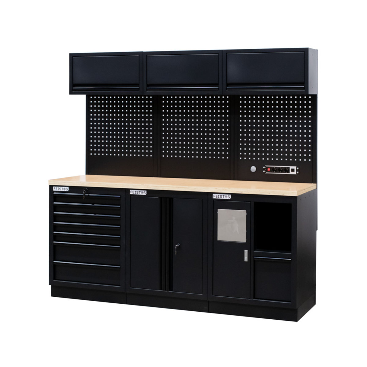 Feistos Werkzeugschrank EOS 11 Blackline Schwarz B/T/H: 204 x 61 x 200 cm - Bild 3