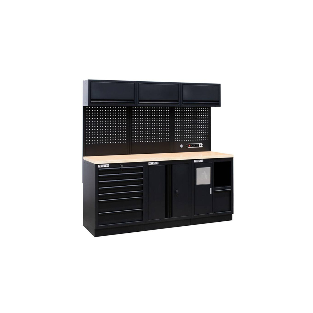 Feistos Werkzeugschrank EOS 11 Blackline Schwarz B/T/H: 204 x 61 x 200 cm - Bild 6