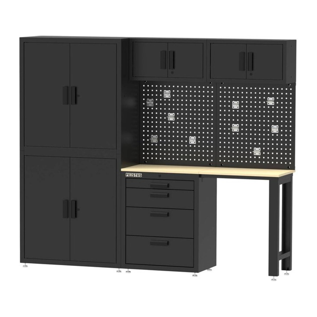 Feistos Werkzeugschrank Monos Schwarz B/H/T: 228 x 190 x 46 cm - Bild 2