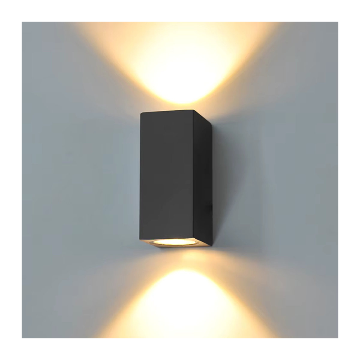 Feiyunlux LED Außenwandleuchte IP65 Wasserdicht in Weiß, minimalistisches Design für Garten, Balkon und Innenbereich - Bild 2