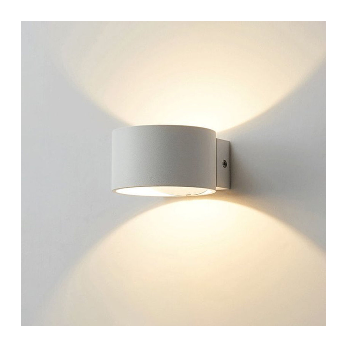 Feiyunlux Minimalistische Aluminium Innenwandleuchte für Schlafzimmer und Wohnzimmer in Schwarz oder Weiß - Bild 1