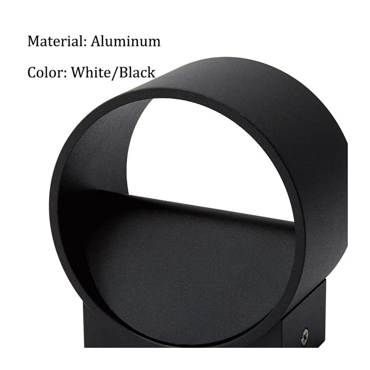 Feiyunlux Minimalistische Aluminium Innenwandleuchte für Schlafzimmer und Wohnzimmer in Schwarz oder Weiß - Bild 3
