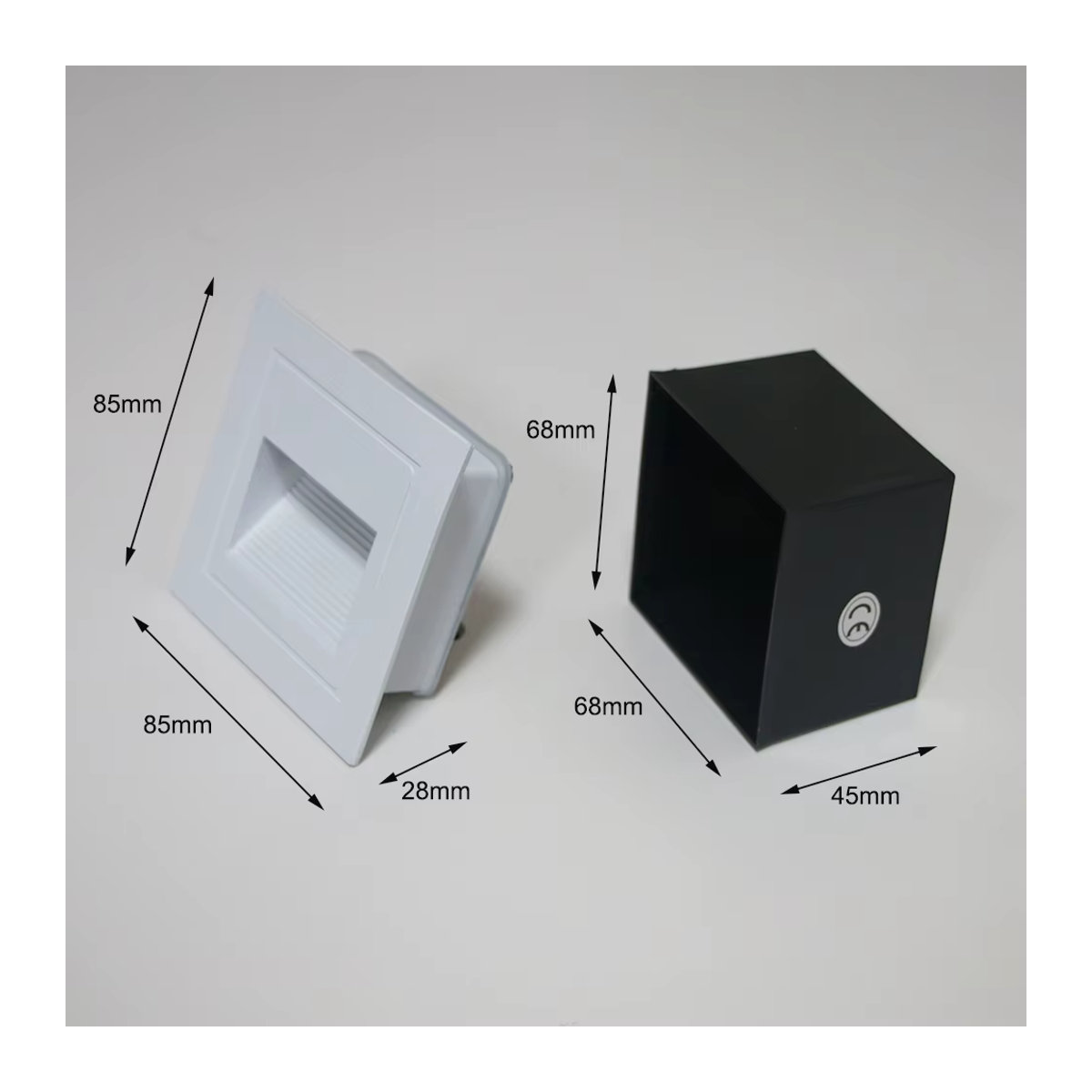Feiyunlux Moderne 3W LED-Wandleuchte aus Aluminium für den Außenbereich in Grau oder Weiß - Bild 5