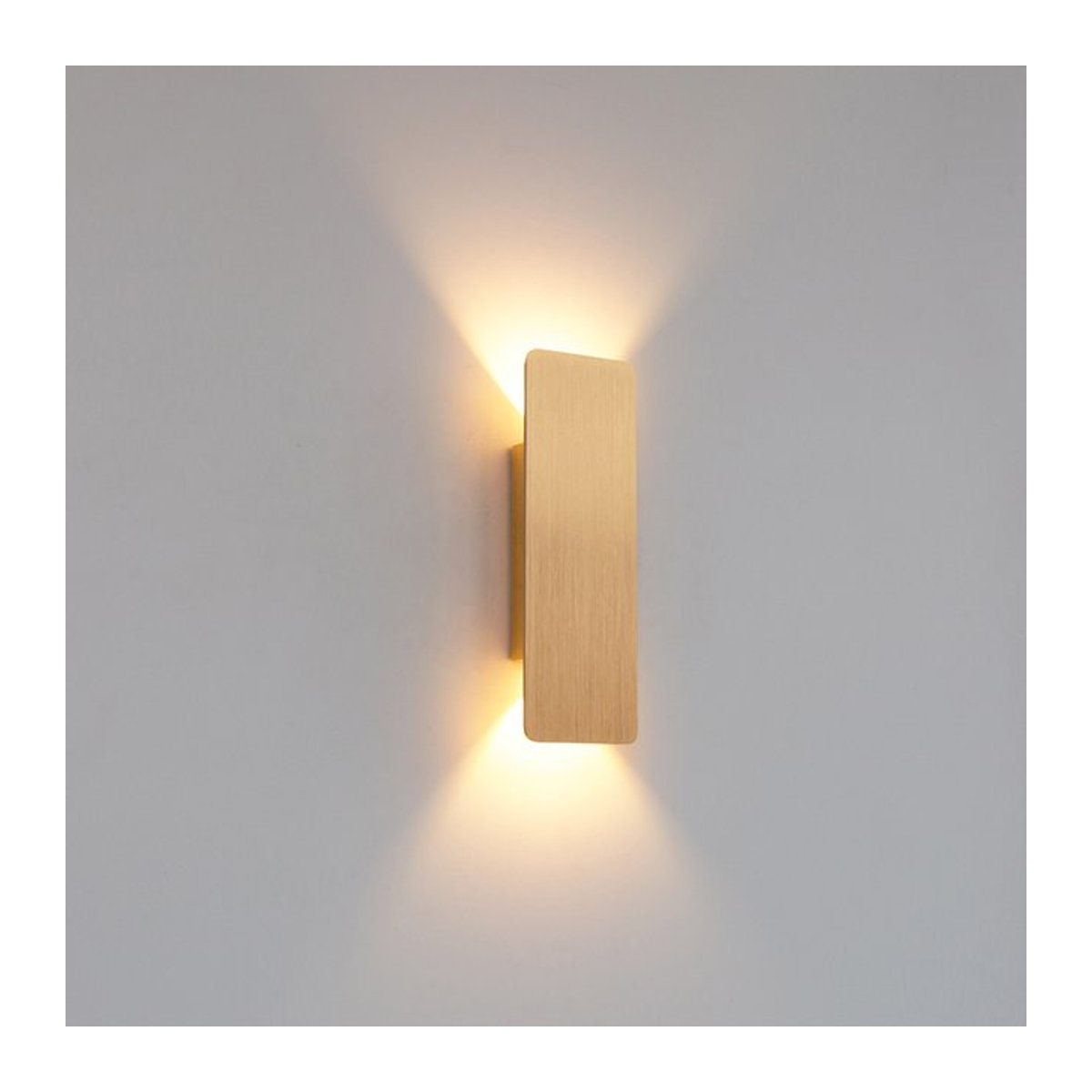 Feiyunlux Moderne LED Wandleuchte aus Aluminium in Weiß für Schlafzimmer, Wohnzimmer und Flur - Bild 1