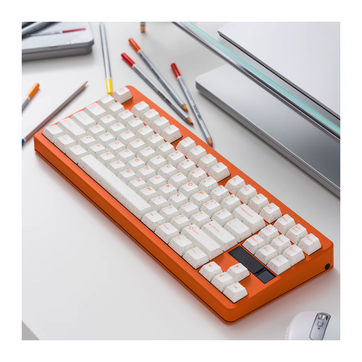 Fennie x Domikey Terrazzo Keycap Set Cherry Profile ABS Doubleshot für Tastaturen in Beige - Bild 2