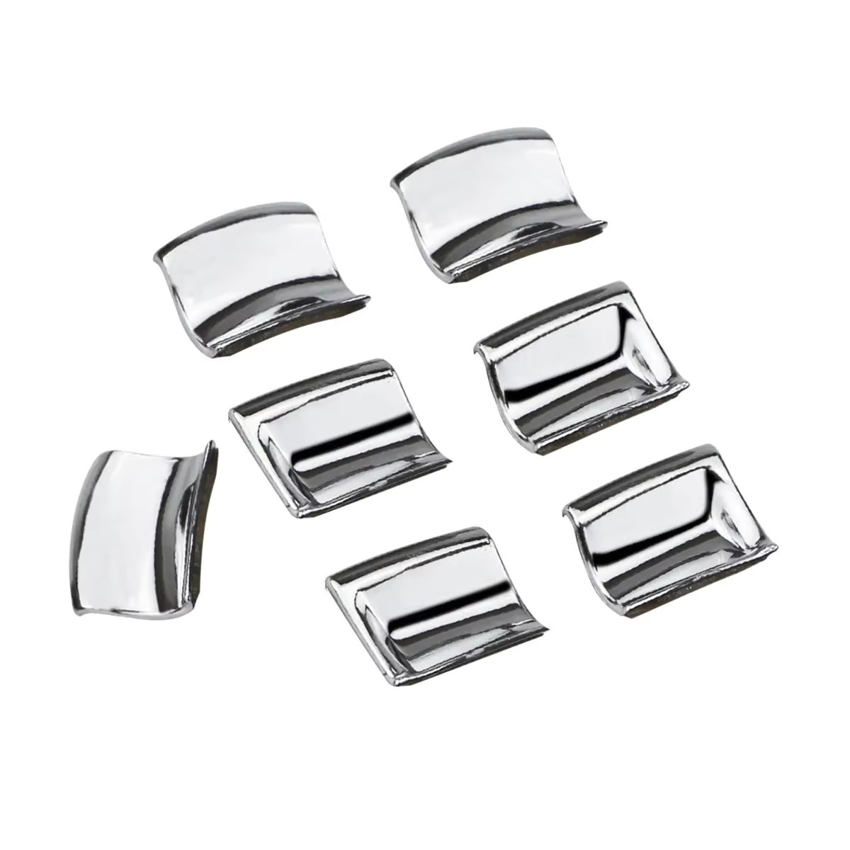 Fensterheber Taste Aufkleber in Silber Chrome Pailletten Design für Honda Civic 2016 - 2021 und CRV Prado 150 Fit HEV Innenraum Zubehör aus Kunststoff - Bild 2