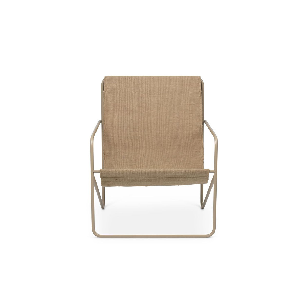 Ferm Living Desert Polsterstuhl aus Stahl und Stoff in Beige - Bild 2