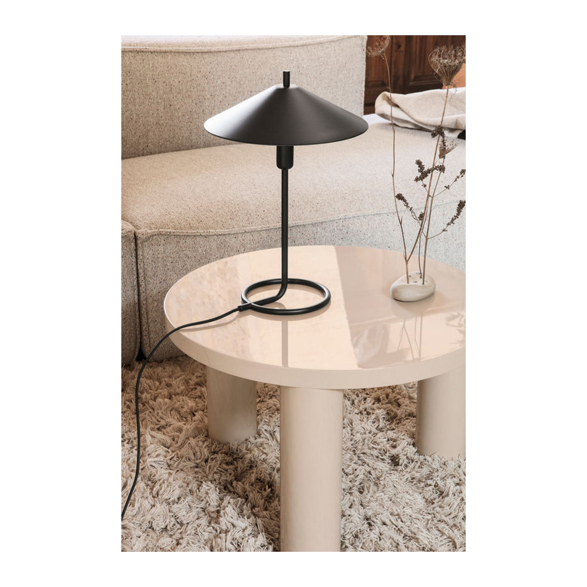 Ferm Living Filo Tischleuchte Rund in Schwarz Modern Minimalistisch - Bild 3