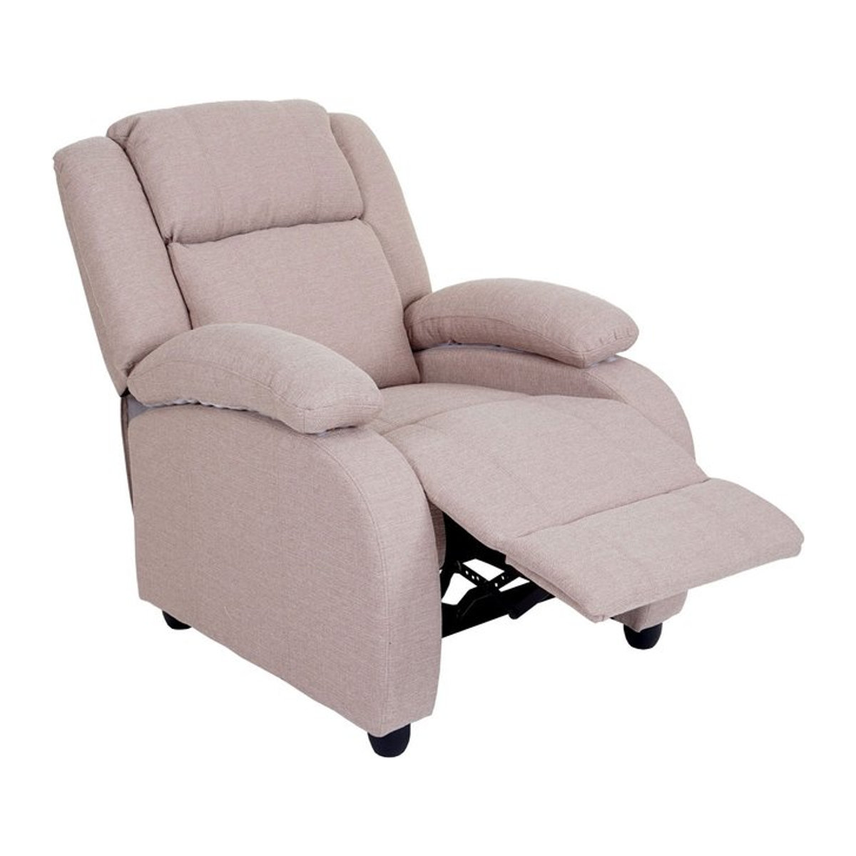 Fernsehsessel Glasgow Relaxsessel aus Stoff in Creme-Grau - Bild 1
