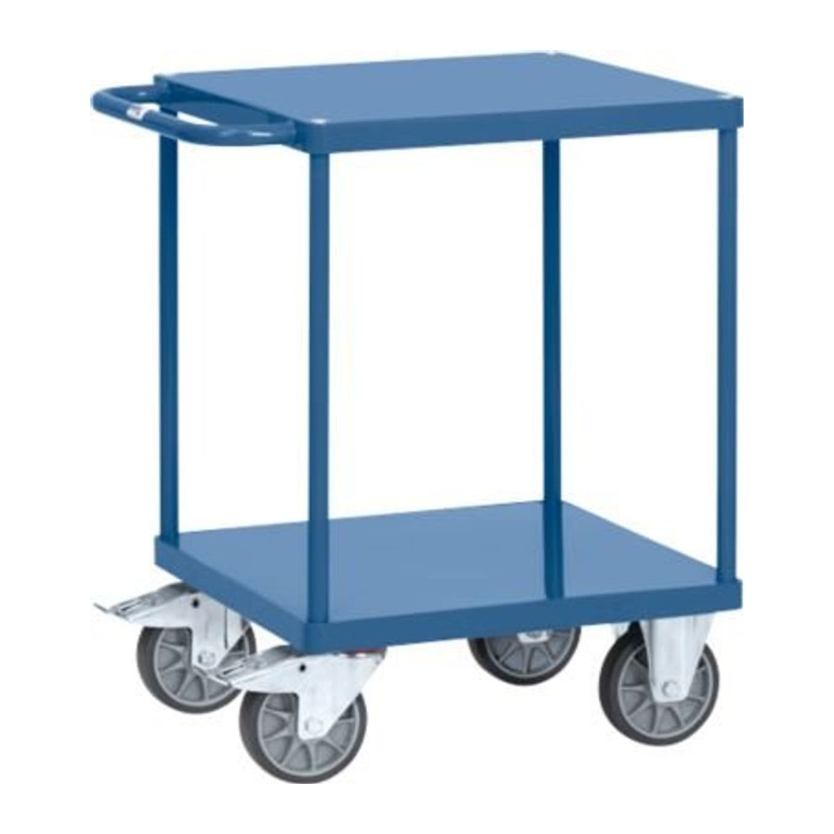 Fetra Tischwagen 2400B aus Stahlblech in Brillantblau RAL 5007 mit einer Traglast von 400 kg, L x B x H: 1047 x 509 x 860 mm - Bild 3