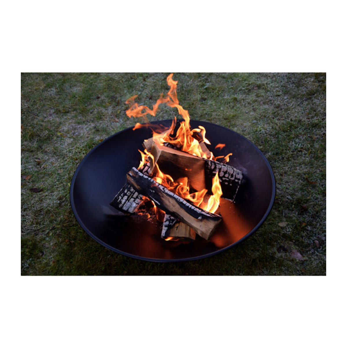 Feuerschale Stockholm von Dobar aus Metall in Schwarz, Durchmesser: 60 cm, Höhe: 17 cm - Bild 1